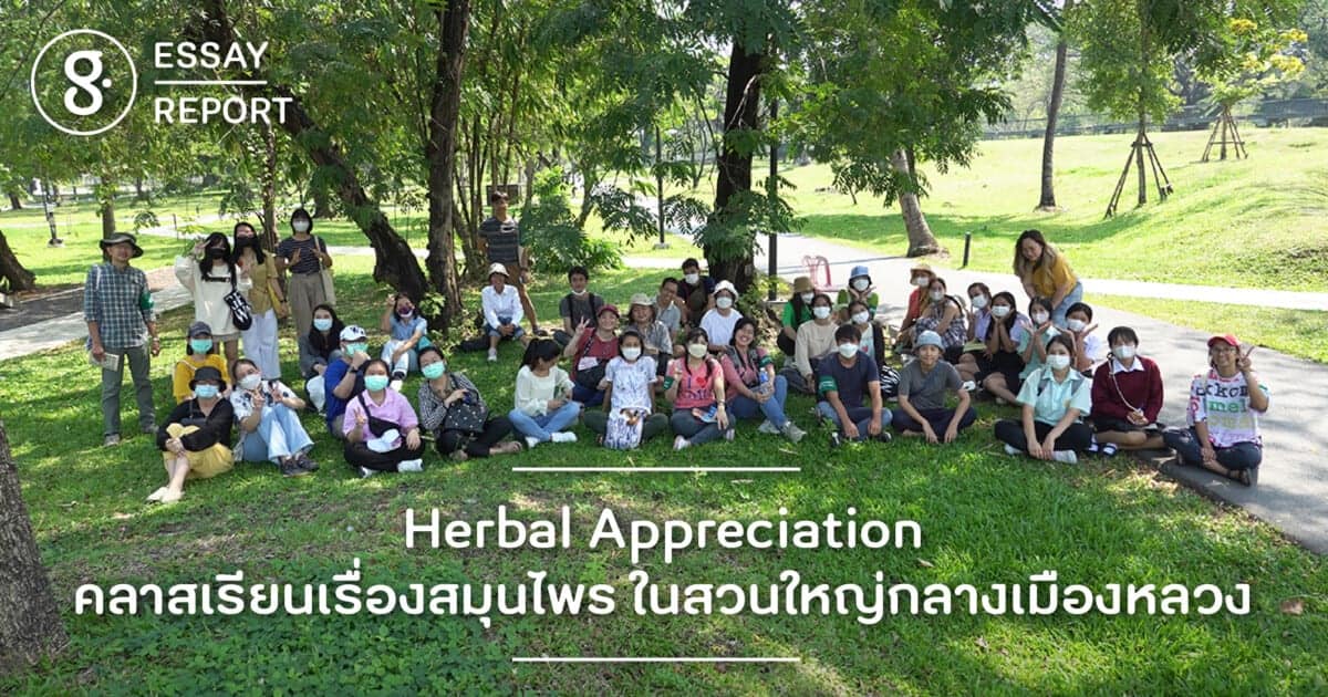 Herbal Appreciation คลาสเรียนเรื่องสมุนไพร ในสวนใหญ่กลางเมืองหลวง